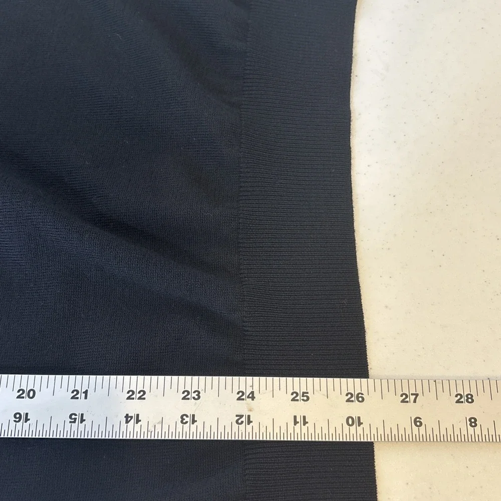 Bedford Men Extra Fine Merino Wool Sweater Vest XL Black Classic Preppy Academia